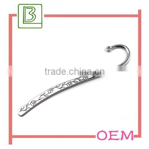 Promotional fashion custom metal bookmark wholesale