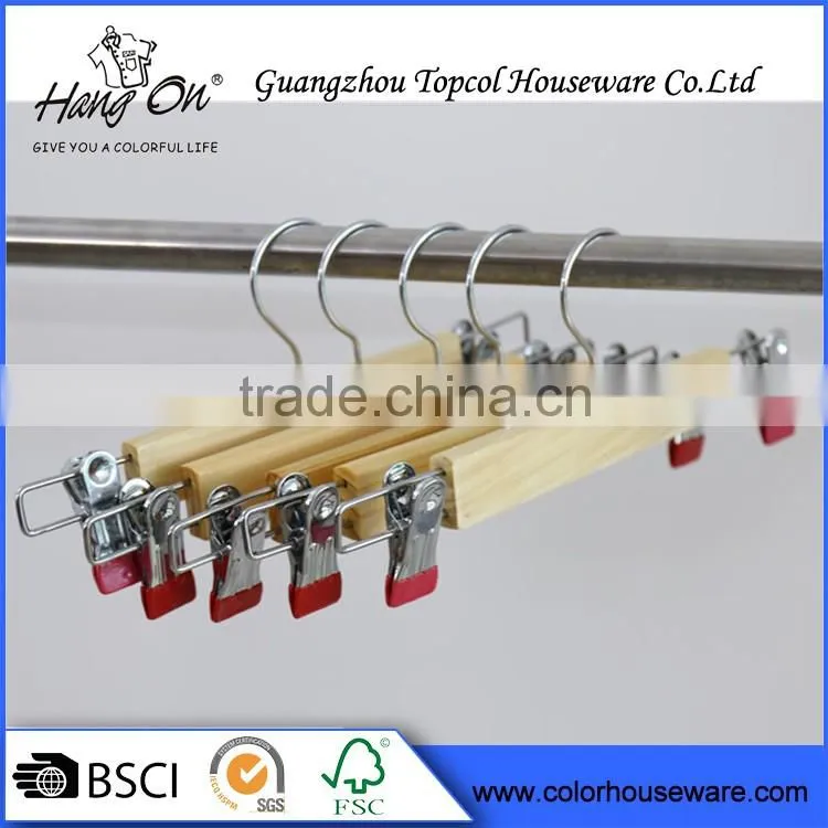 Tie Hanger Wooden Towel Rack Kids Plastic Pants Hangers
