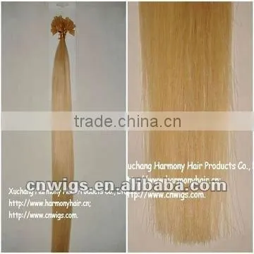SUPER QUALITY hair extensions flat keratin tip/flat tip european virgin remy hair extensions/remy flat tip hair