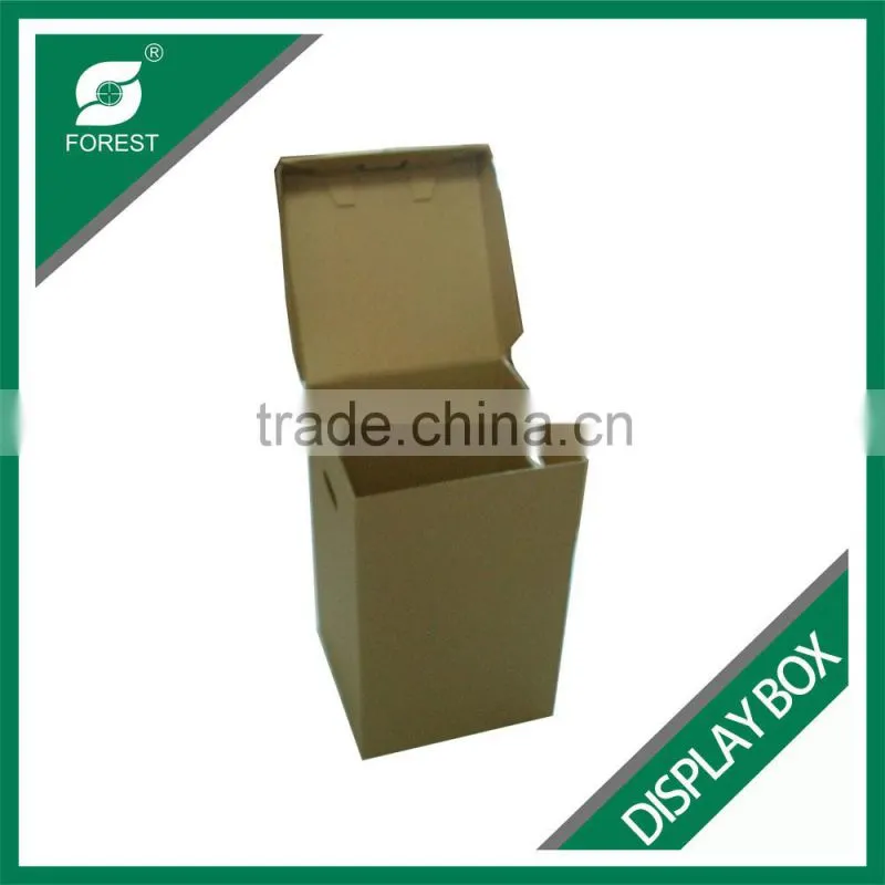 FLAT PACK CORRUGATED DISPLAY CARTONS WITH HANDLES PLAIN FURNITURE MOVING BOXES WITH CUSTOM PRINT