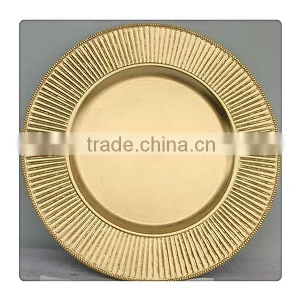 Decorative Plastic Party Charger Plates