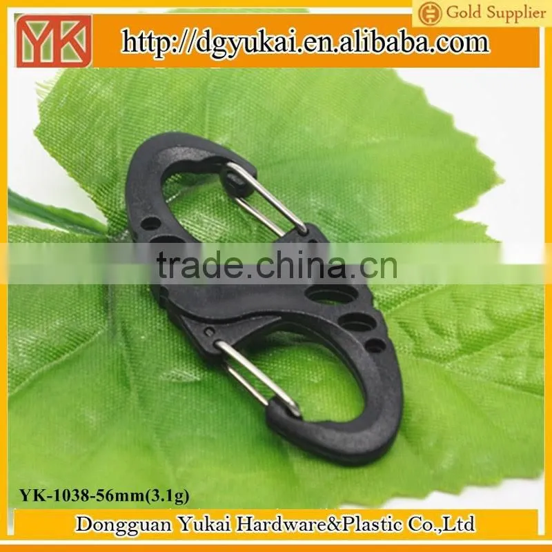 Yukai S biner carabiner snap hooks spring S hooks for krychain