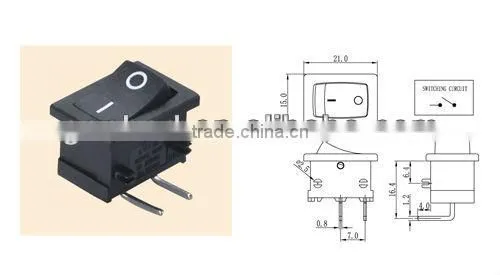 Single Pole 3 position rocker switch