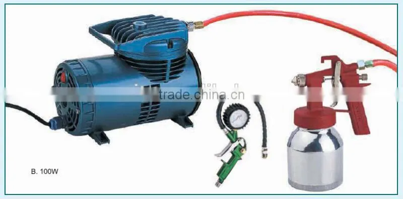 100W Oil-less Airbrush Compressor 99005 KIT