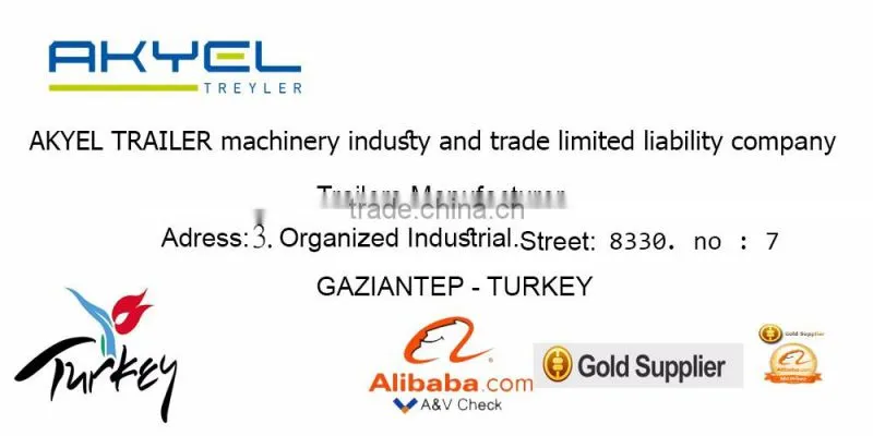 used akyel dump semi trailer model 2010