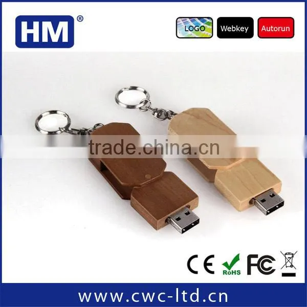 wooden usb pen drive gift box