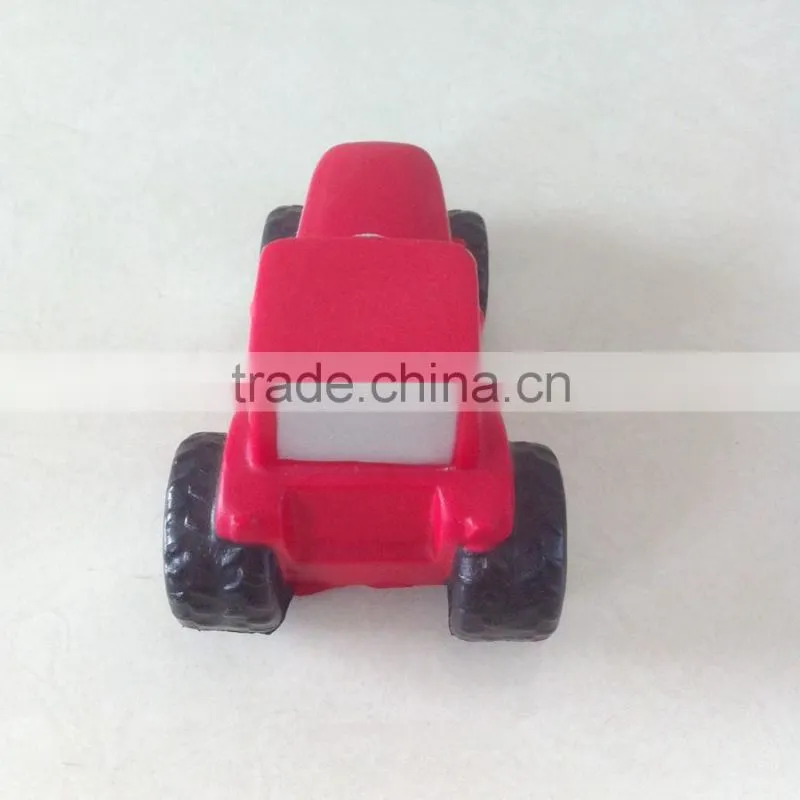 pu foam red tractor head toys