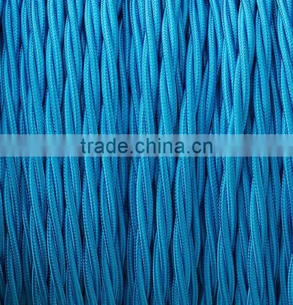 twisted braided electrical cord textile lighting lamp cable