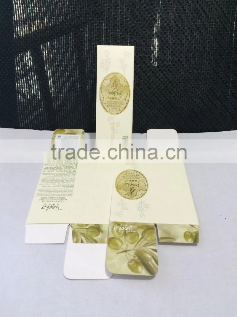custom logo printed paper box for cosmetic package