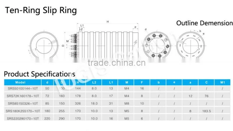 10 Rings Cotton Picker Use alternator slip ring