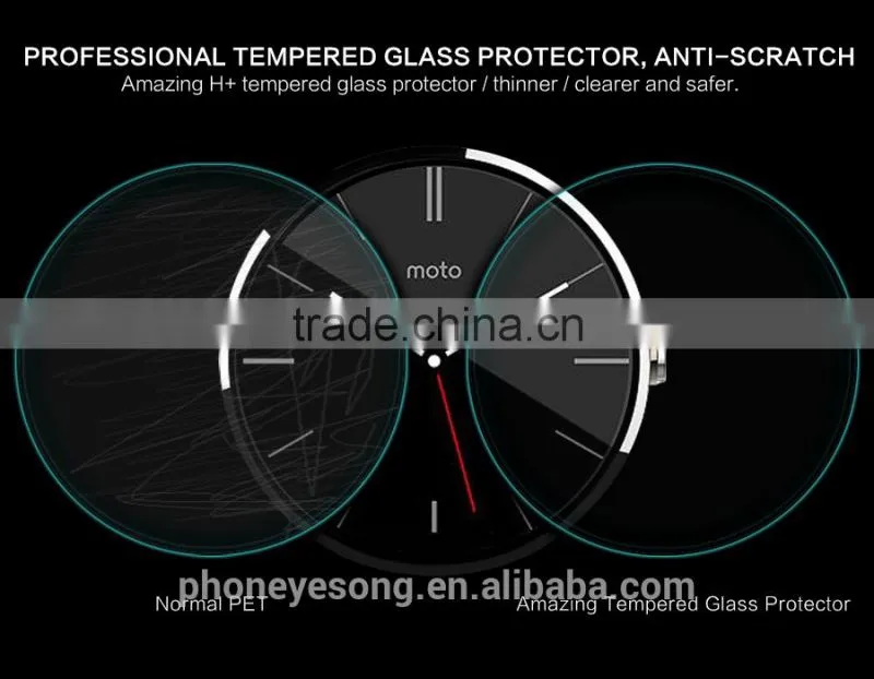 H+Anti-Explosion Glass Screen Protector for Moto 360