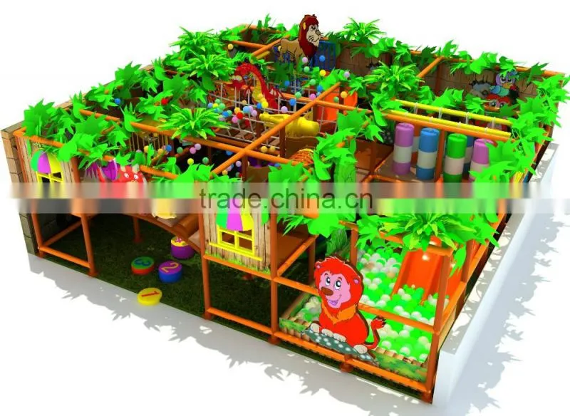Children playground slide used in soft indoor playground