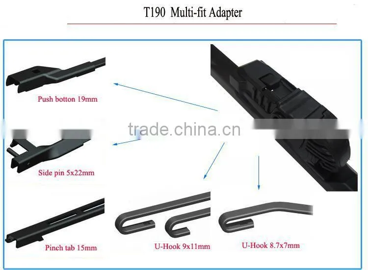 5 in One Adaptor Germany Patent Car accessories wiper blade windshield wiper T190