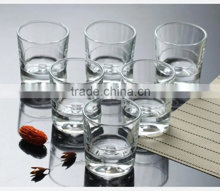 Personalized clear mini whiskey glass cup