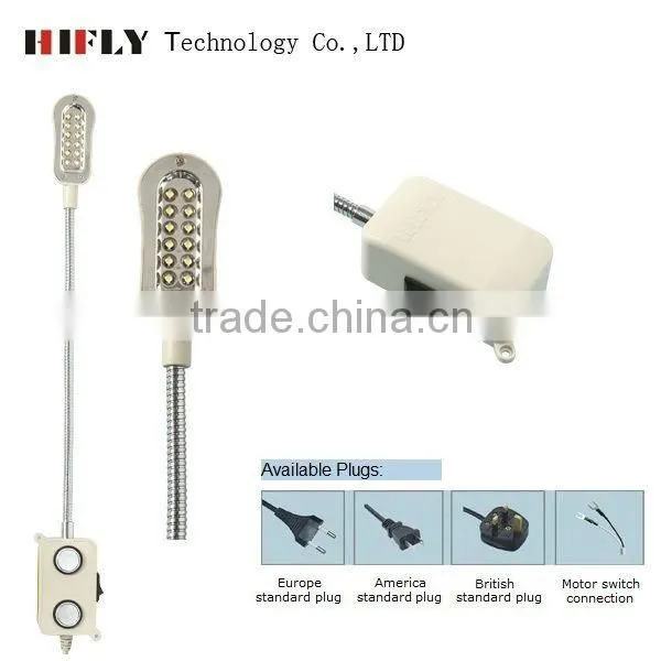 12 led flexible arm sewing machine light/lamp