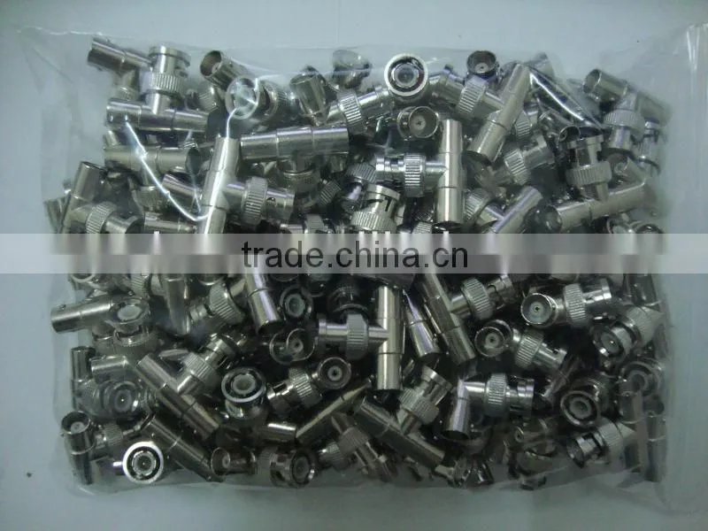 XinQi CCTV Accessories F or T Male BNC Adaptor Plug Connector