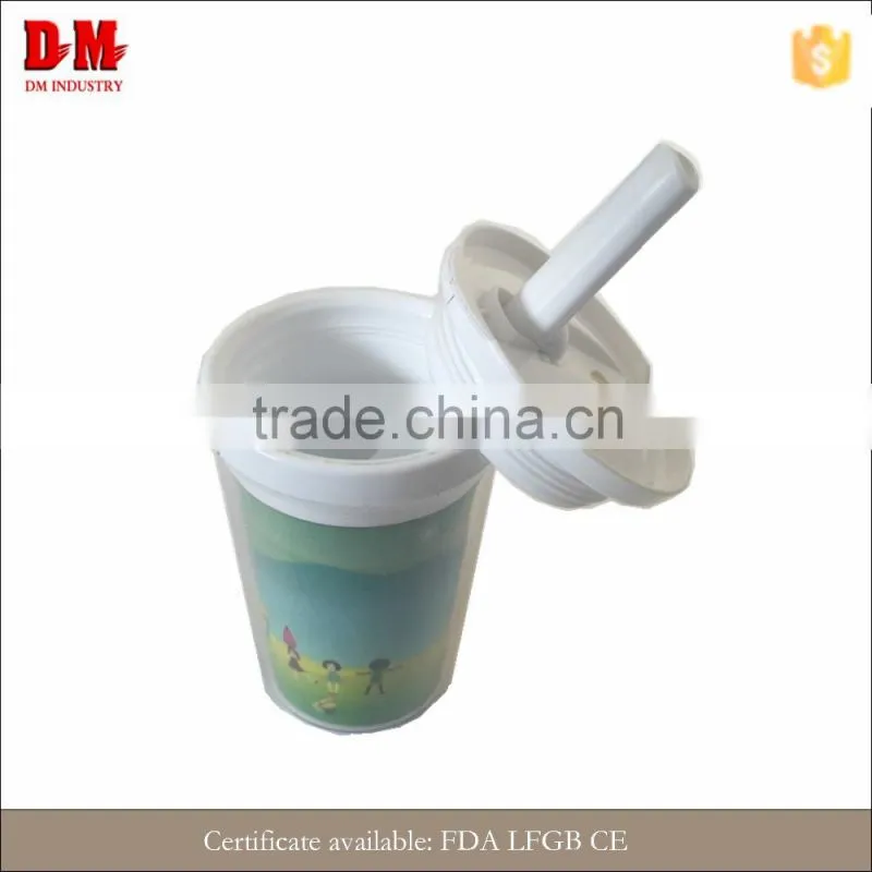 double wall 300ml economical round attractive baby cup