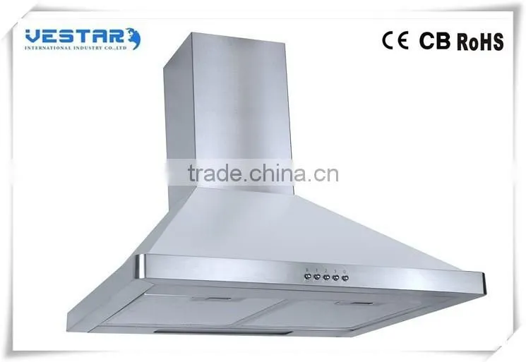 Vestar 60cm baffle filter chimney cooker hood for sale