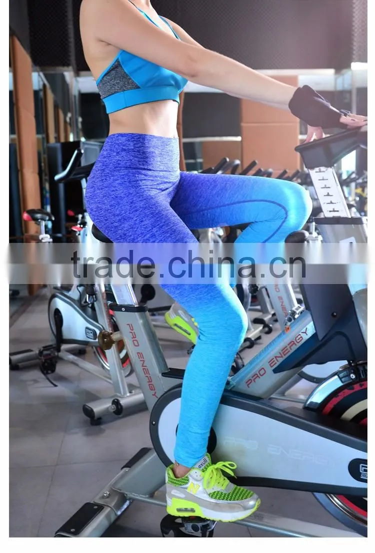 Gradient Printed Running Sports Tights, Jogging Pants, Workout Gym Yoga Leggings Wholesale