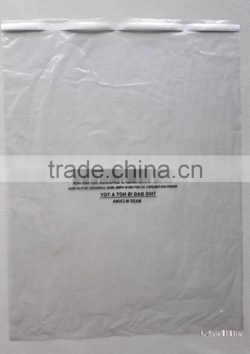 Big packaging plastic PE bag for men's fashion jackets