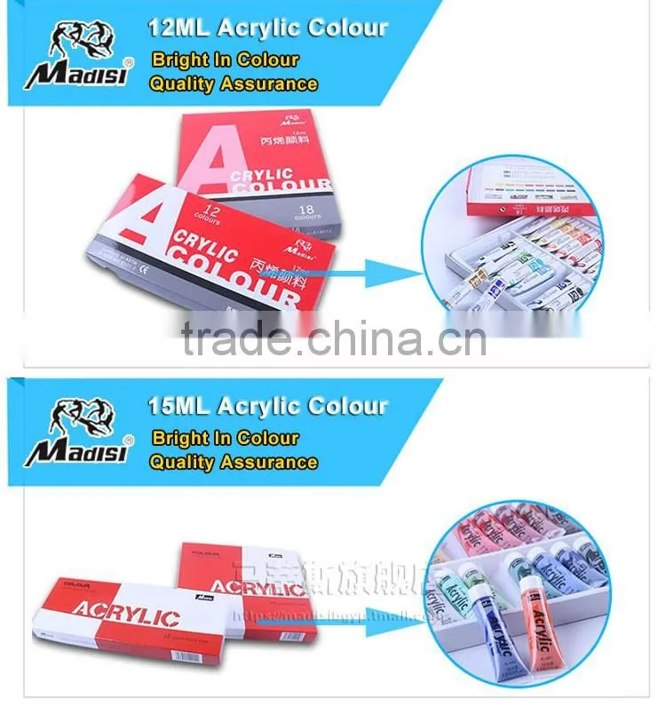 Best quality outdoor colored and transparent acrylic color