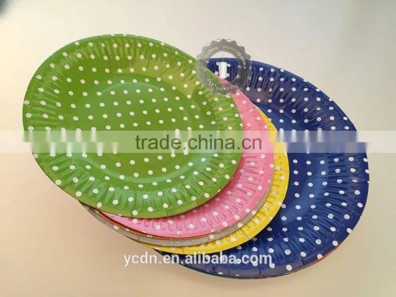 disposable paper plate set paper cup paper napkin paper straw for paprty holiday