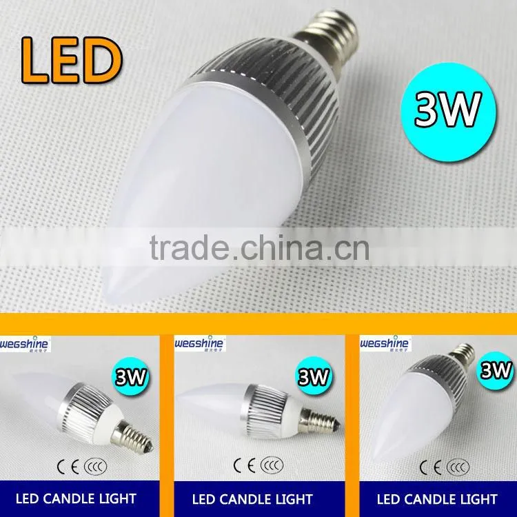 Cheap e14 led candle light, e14 110v 5w led bulb light,e14 led dimmable candle