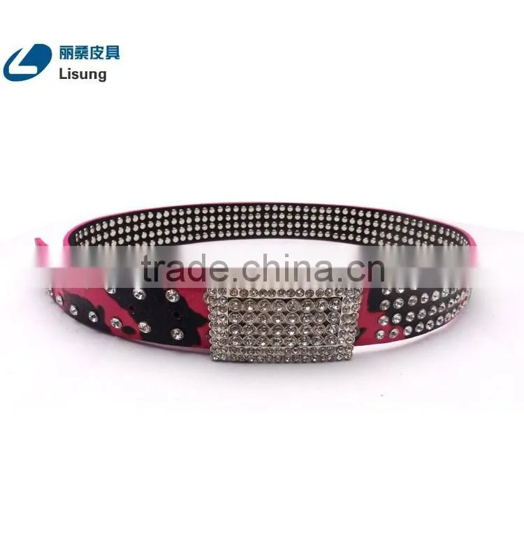 Cheap Rhinestone Strass Studded Fake Leather Cowgirl Belt