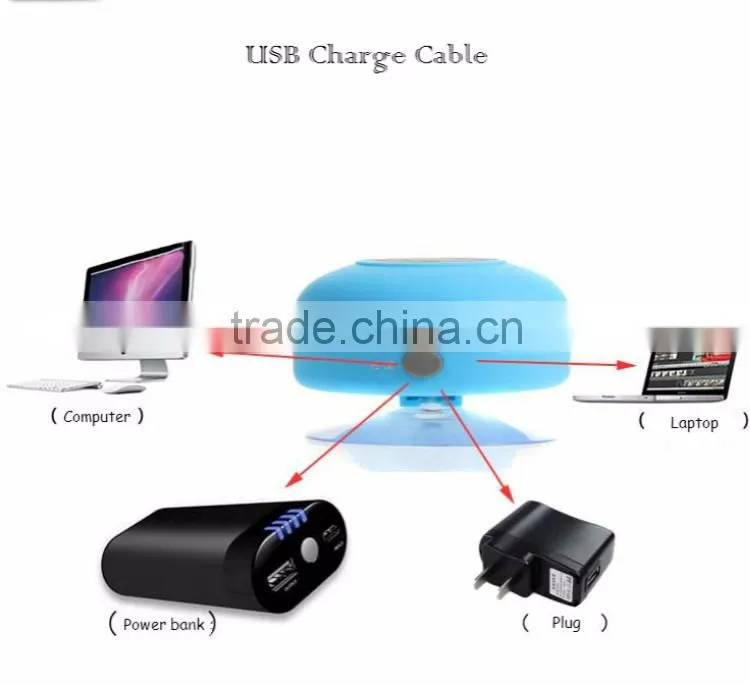Hot selling mobile phone waterproof bluetooth super bass portable speaker with usb port