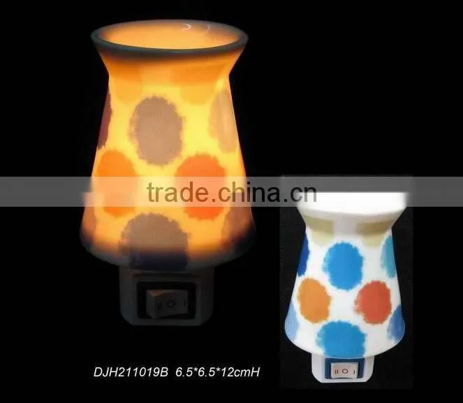 QiHe plug in scented fragrance oil tart warmer burner night light