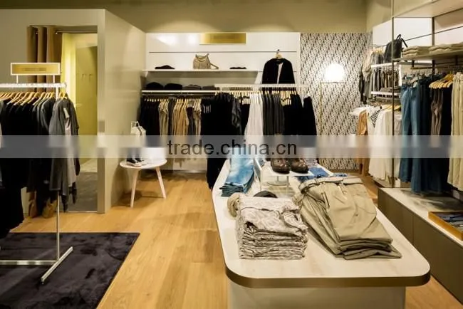 Custom best selling fashion new design clothing display rack