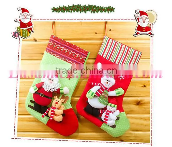 China factory sale 28*45cm candy gift packaging knit christmas stockings