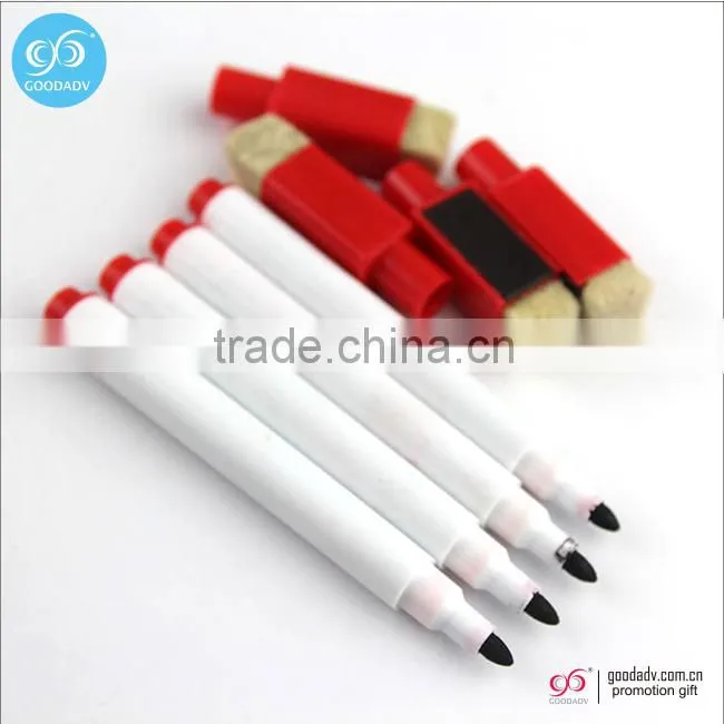 OEM logo custom printed black ink washable markers magnetic erasable pen