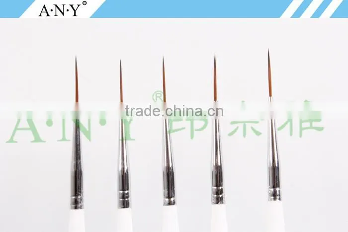 ANY Wood Handle Nail Design Japanese Art Brushes for Nail Care