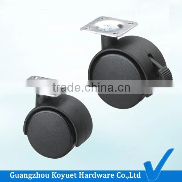KOYUET with Brake Wholesale Modern Free Sample Nylon Heavy Duty Plate High Quality Wheel Castor