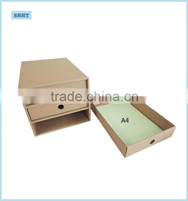 customized high quality gift storage corrugated paper box with window
