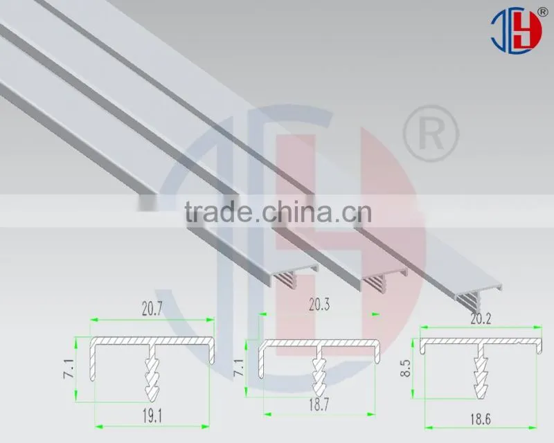 Good Quality vertical and horziontal aluminum edge profile with anodized extrusion aluminum profile in aluminum profile