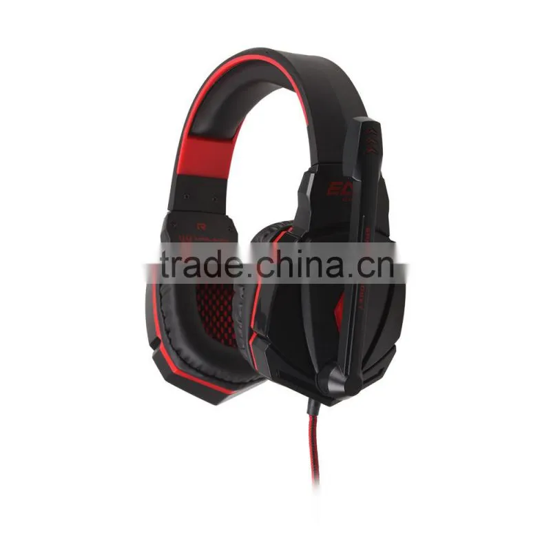 Hot selling china wired gamer headphone with mic for promotion sales