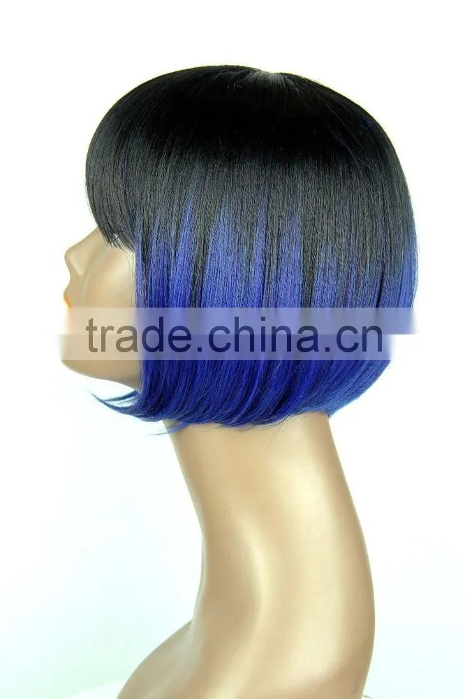 christmas party used wig ombre color new style 100 percent futura high tempreture synthetic hair wig