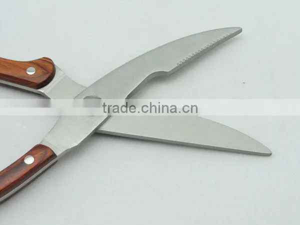 POM/Pakka Wood Handle High Quality Poultry Shears