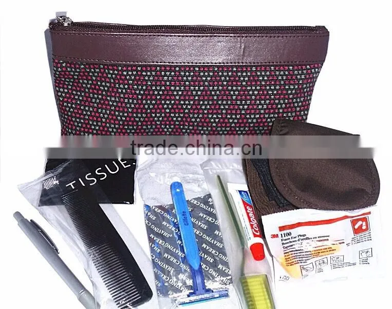 Flight Amenities Set Bag customized logo