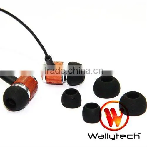 Wallytech Original New For iPod Wooden Earphone