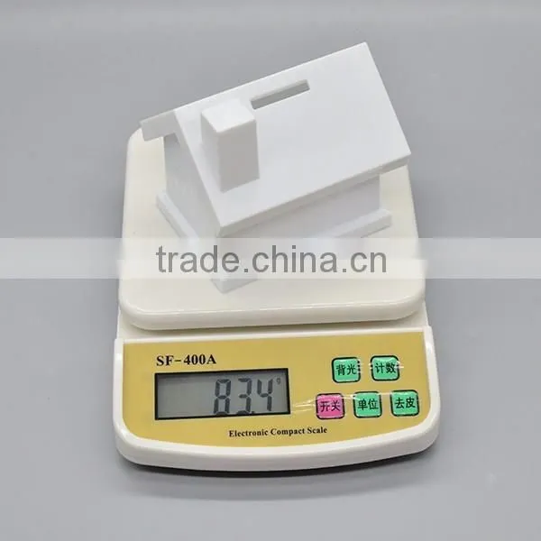 Personalized money box Plastic House Shape