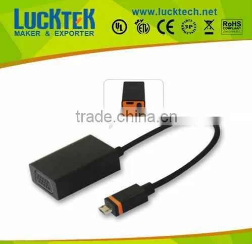 Mini Displayport (Slimport) to VGA F Adapter Cable (Orange),high quality,hot sell !