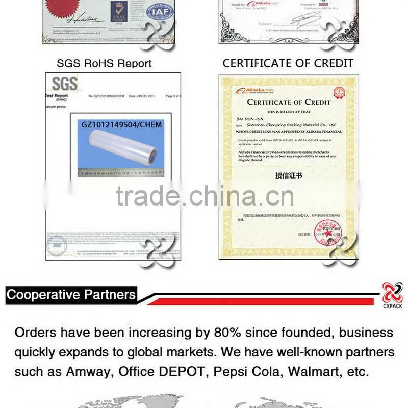 hot sale plastic colored lldpe packaging film