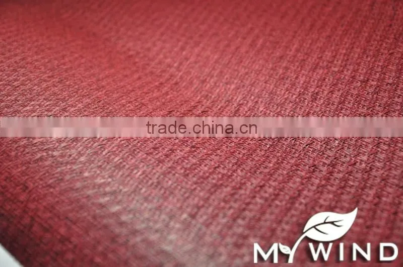 red Colors Unpasted Real Textured Grasscloth Wallpaper
