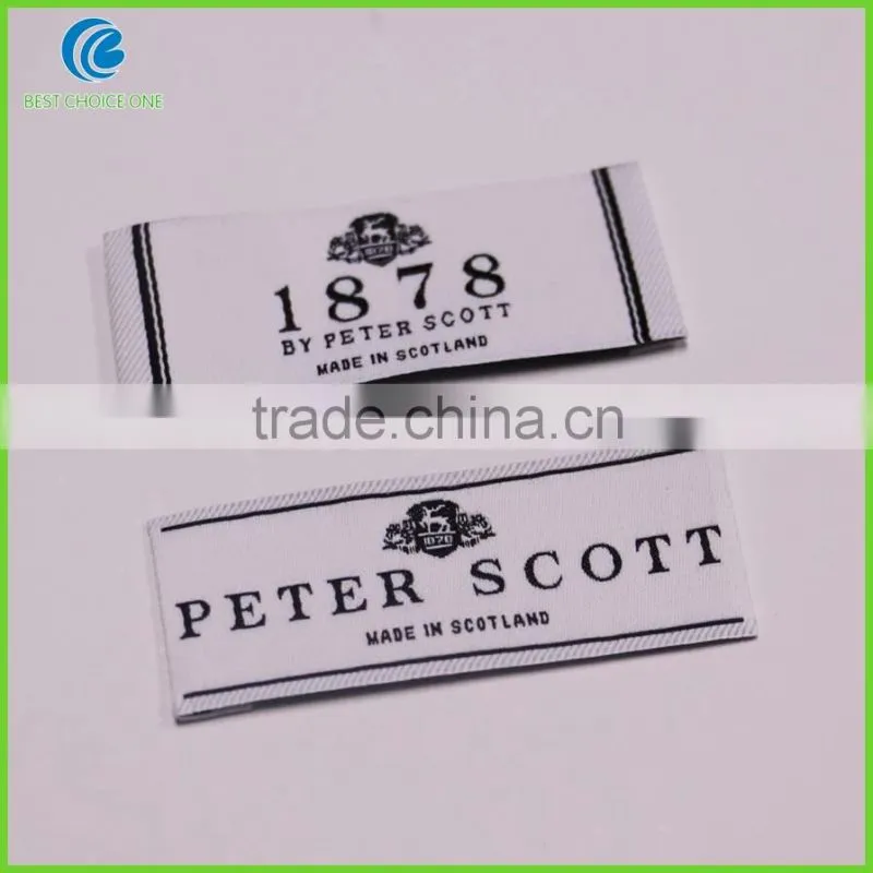 Customized High Quality Woven Clothing Labels Iron On Garment labels