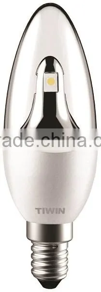China factory TIWIN 4W 3000k e14 led candle light with CE ROHS TUV GS