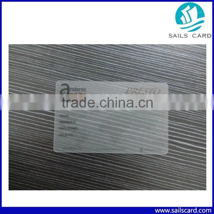 High Quality Transparent Inkjet Pvc Card