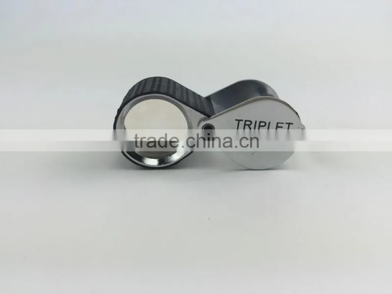 Gem 10x Fold Magnifier Leather bag Gem Loupe